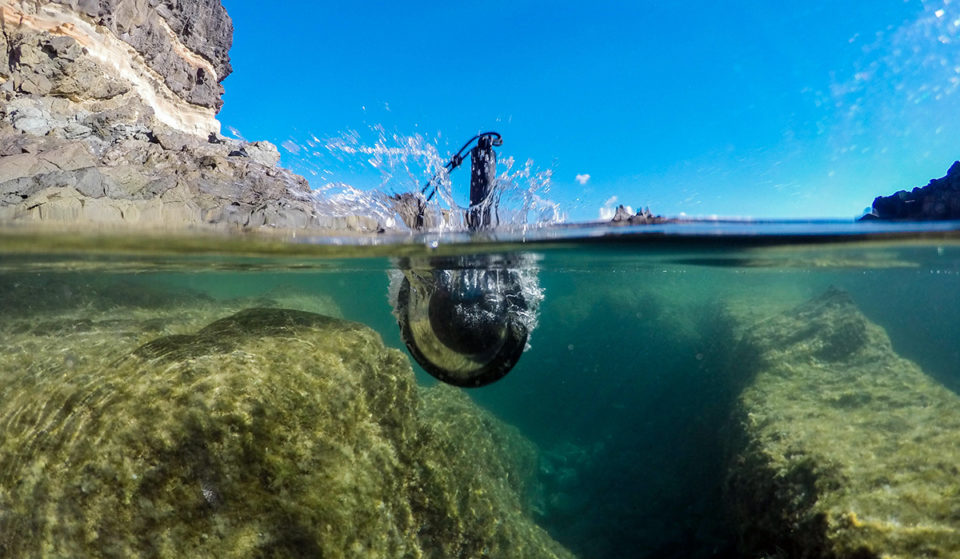 How to shoot things falling into water
